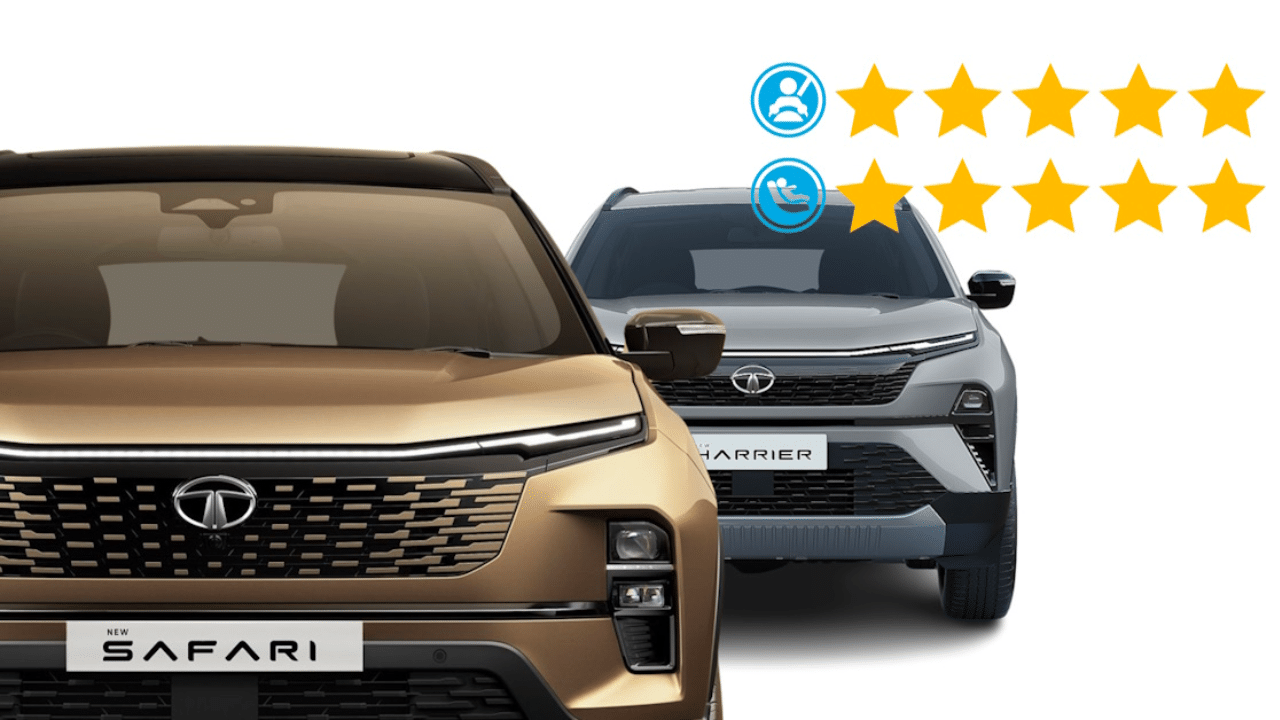 Safety Rating of Tata Harrier And Safari